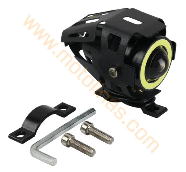 Motosiklet Sis Farı Adet U7 Angellı Çakar Modlu, Sis Farı Yüksek Işıklı