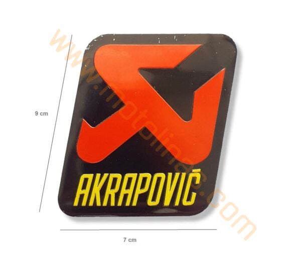 MOTOSİKLET EGSOZ STİCKER YANMAZ METAL AKRAPOVİC EKSOZ