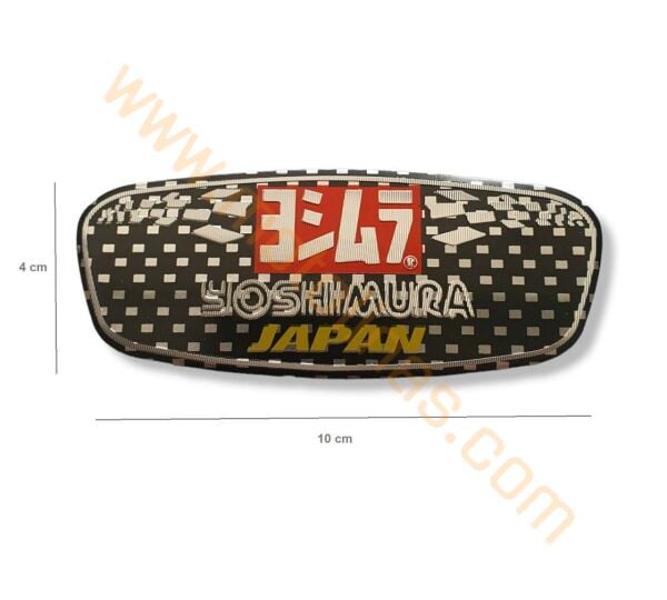 MOTOSİKLET EGSOZ STİCKER YANMAZ METAL YOSHIMURA EKSOZ