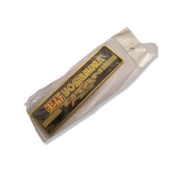 Yoshimura Gold Metal Egzoz Sticker Etiketi Yatay Universal Motosiklet