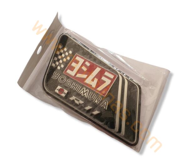 MOTOSİKLET EGSOZ STİCKER YANMAZ METAL YOSHIMURA ETİKET