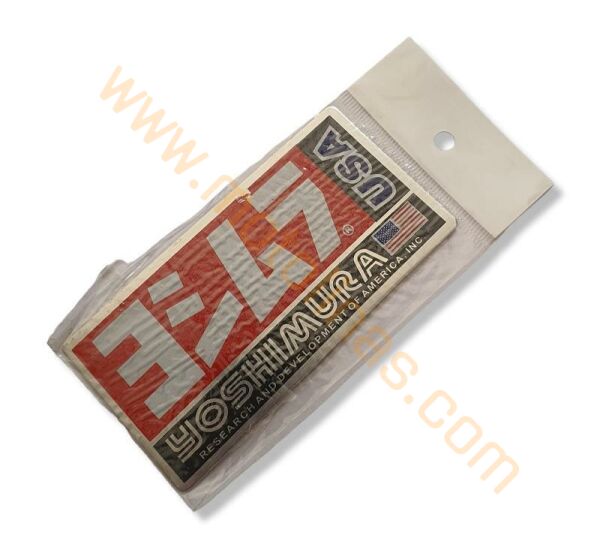 MOTOSİKLET EGSOZ STİCKER YANMAZ METAL YOSHIMURA ETİKET USA