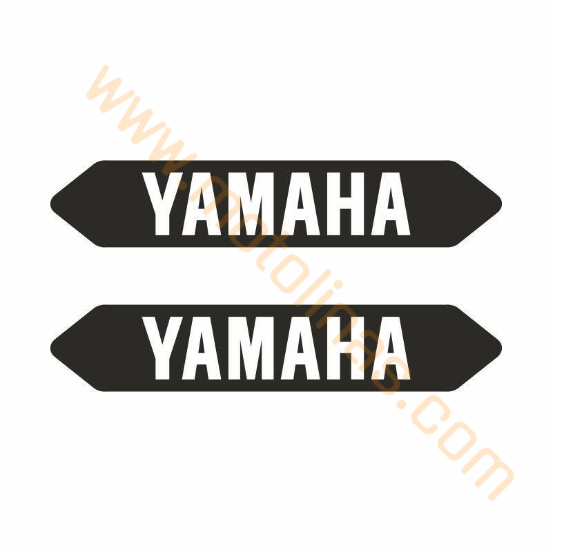 YAMAHA UYUMLU 7,5cm X 1,5 cm ÖZEL LOGO DAMLA STICKER 2 li