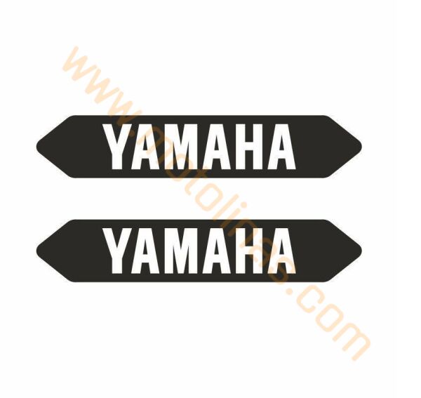 YAMAHA UYUMLU 7,5cm X 1,5 cm ÖZEL LOGO DAMLA STICKER 2 li
