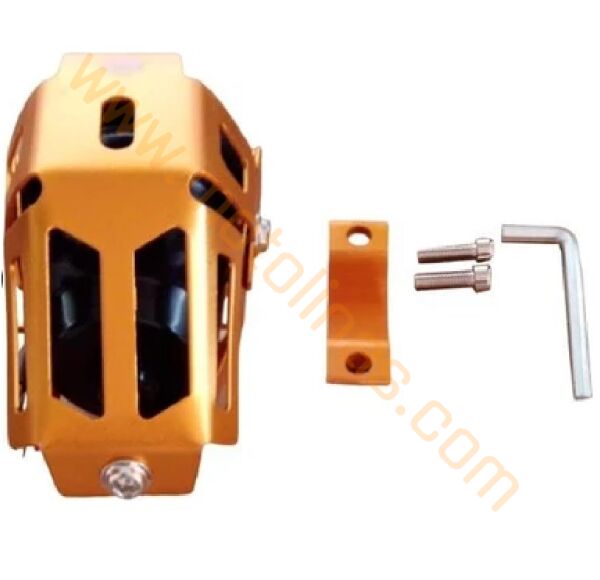 Motosiklet Sis Farı [Gold]  Mercekli Çakar Ve Angel Modlu, Yüksek Işıklı Motosiklet Sis Lambası