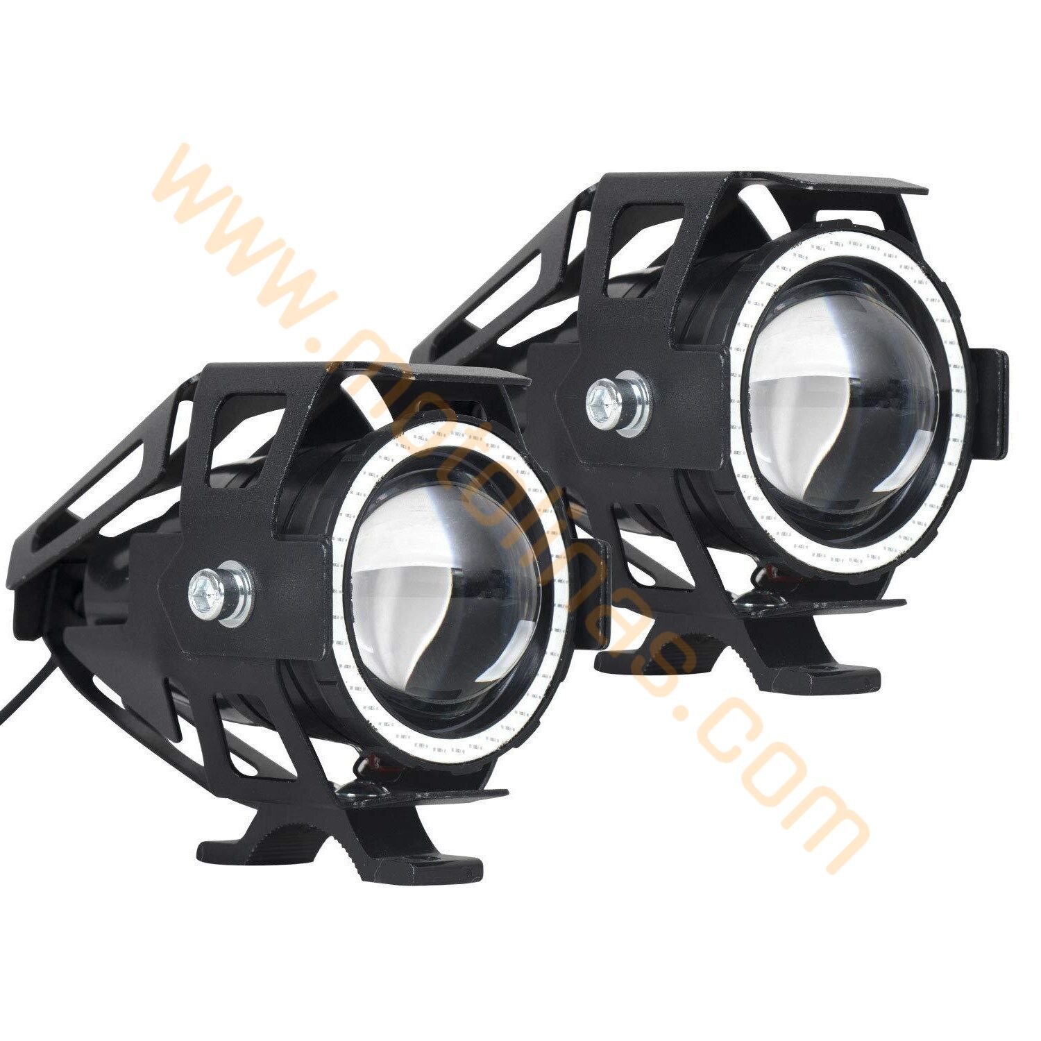 Motosiklet Sis Farı Seti 2 Li U7 7 Renk Modlu, Mercekli, Sis Lambası Seti