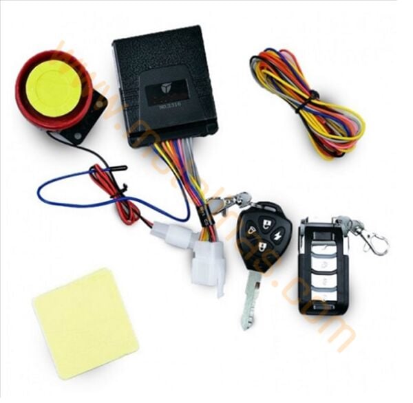 Motosiklet Alarm Seti İşlenmemiş Anahtarlı, Su Geçirmez