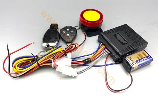 Motosiklet Alarm Seti İşlenmemiş Anahtarlı, Su Geçirmez