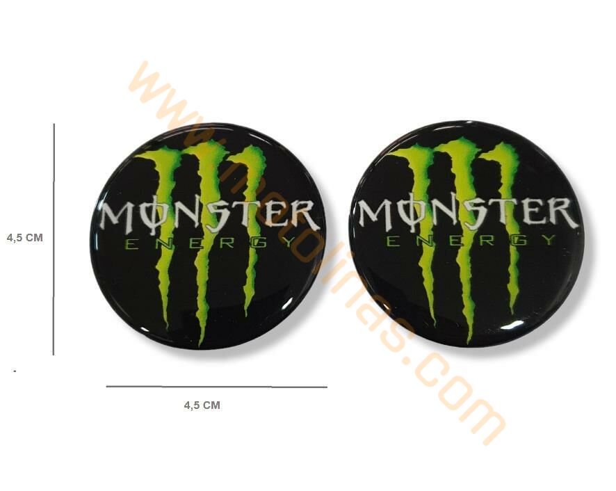 MONSTER UYUMLU STİCKER 2 li set 4,5X4,5 cm MONSTER LOGO MONSTER ETİKET DAMLA
