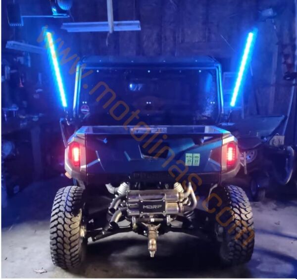 LED JOP ANTEN ÇOK RENKLİ [55cm] BAĞLANTI APARATLI - AKSESUAR