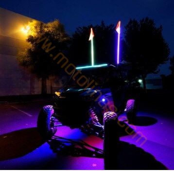 LED JOP ANTEN ÇOK RENKLİ [55cm] BAĞLANTI APARATLI - AKSESUAR