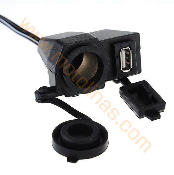 Motosiklet Usb Telefon Şarj Makinası Ve Çakmaklık ( Çakmaklık Hariç )