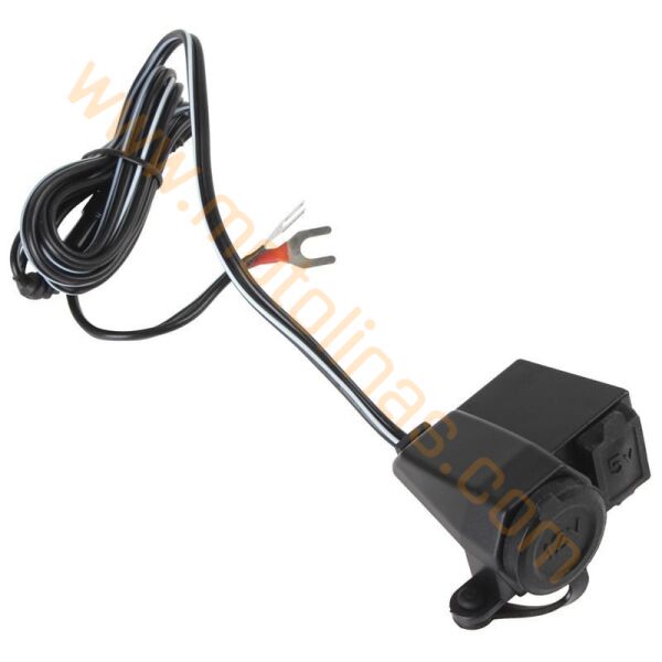 Motosiklet Usb Telefon Şarj Makinası Ve Çakmaklık ( Çakmaklık Hariç )