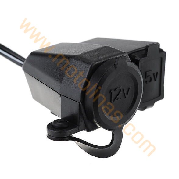 Motosiklet Usb Telefon Şarj Makinası Ve Çakmaklık ( Çakmaklık Hariç )