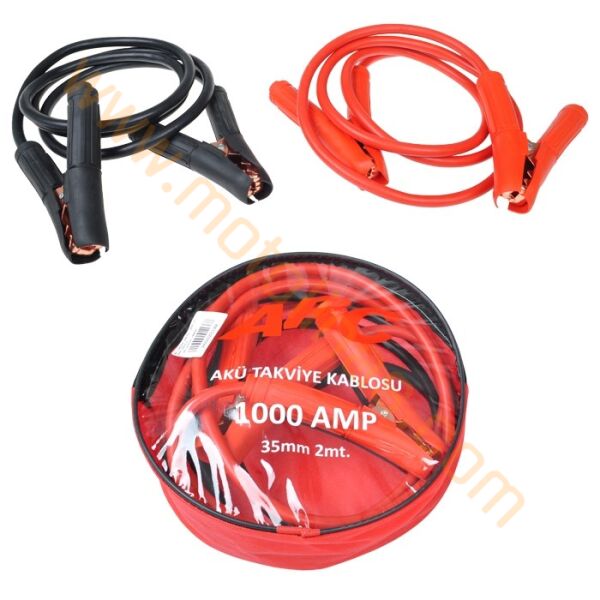 Akü Taviye Kaplosu 400 Amper - 2 Metre Bakır Kaplo, Çantalı - Universal