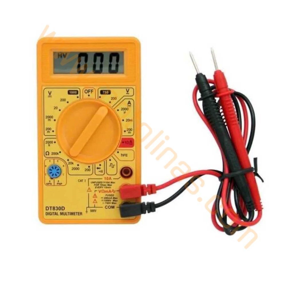 Dijital Multimetre Led Ekranlı Avometre Mini Ölçü Aleti - Universal