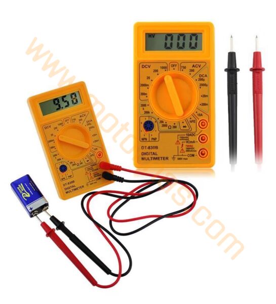 Dijital Multimetre Led Ekranlı Avometre Mini Ölçü Aleti - Universal