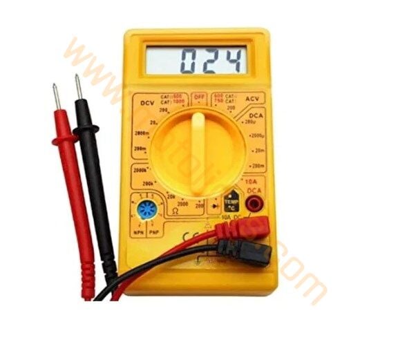 Dijital Multimetre Led Ekranlı Avometre Mini Ölçü Aleti - Universal