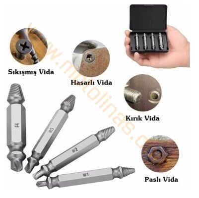 Hasarlı Vida Çıkarıcı Aparat, Hasarlı Vida Sökme Anahtarı
