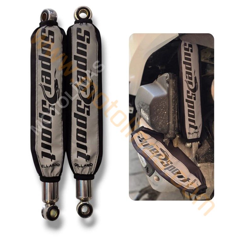 ARKA AMORTİSÖR ÇORABI KILIFI 2 ADET 29cm [REFLEKTÖRLÜ/SPORT YAZI] - UNİVERSAL