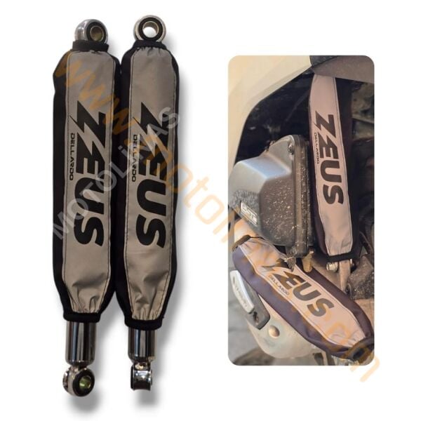 ARKA AMORTİSÖR ÇORABI KILIFI 2 ADET 31,5cm [REFLEKTÖRLÜ/ZEUS YAZI] - UNİVERSAL