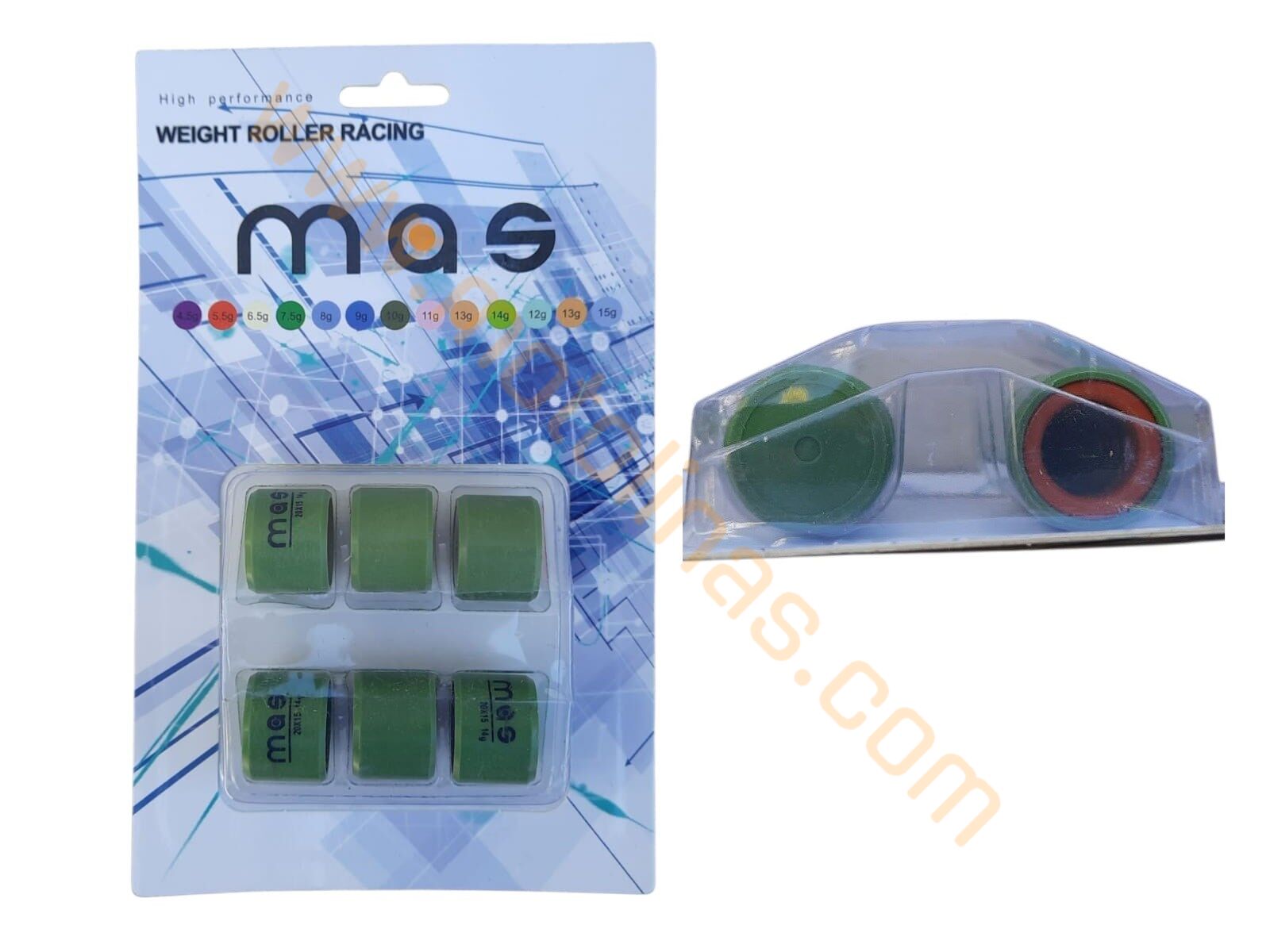 Ağırlık Tahrik Seti Mas [14 Gr] [kapalı] - Activa S, Fizy, Dio, Lx200, Kymco150