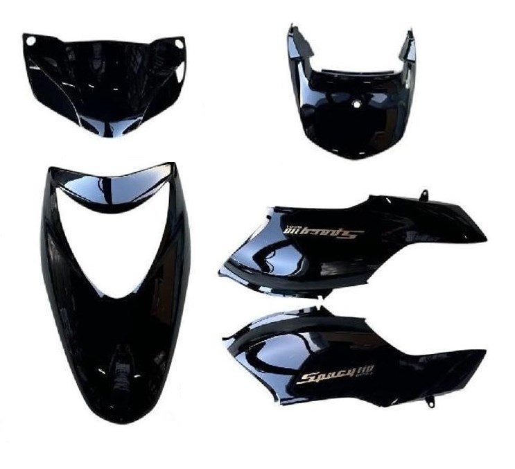 Kaporta Seti Siyah [sadece Boyalı Parçalar] - Honda Spacy 110cc