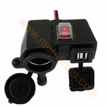 MOTOSİKLET TELEFON ŞARJ MAKİNASI [ÇAKMAKLIKSIZ]
