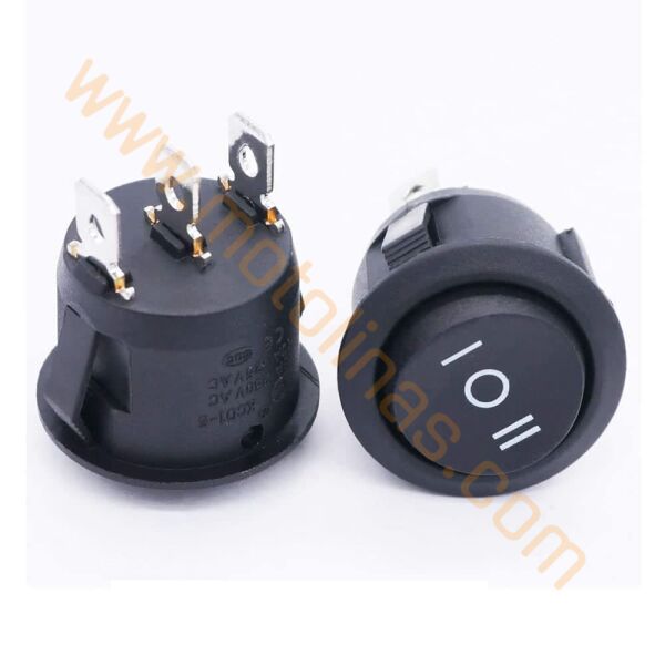 DÜĞME [YUVARLAK] ÇIT ÇIT [3 PİN] ON OFF ON ANAHTARI - UNİVERSAL