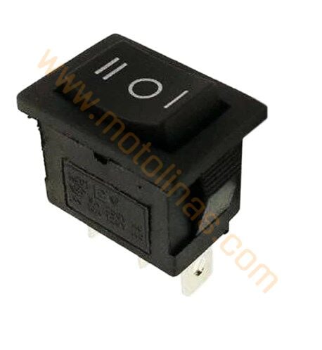 Kaporta Grenaj Üstü Düğme Çıt Çıt [3 Pin] Dikdörtgen On Off On Anahtarı - Universal