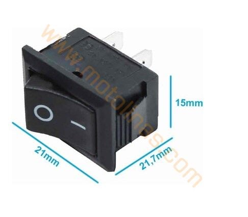 Kaporta Grenaj Üstüdüğme Çıt Çıt [2 Pin] On Off Anahtarı - Universal