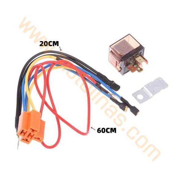 Motosiklet Korna Rolesi Kablo Dahil Set, Korna Çalma Rolesi