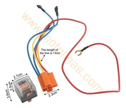 Motosiklet Korna Rolesi Kablo Dahil Set, Korna Çalma Rolesi