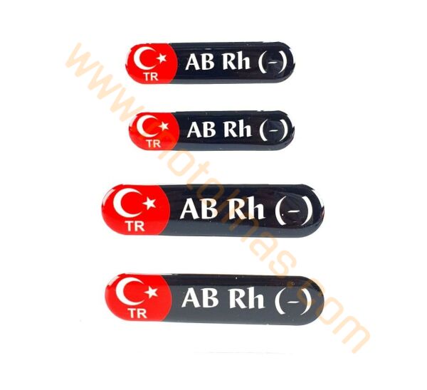 KAN GRUBU 4 lü SET DAMLAR STİCKER (AB RH - )