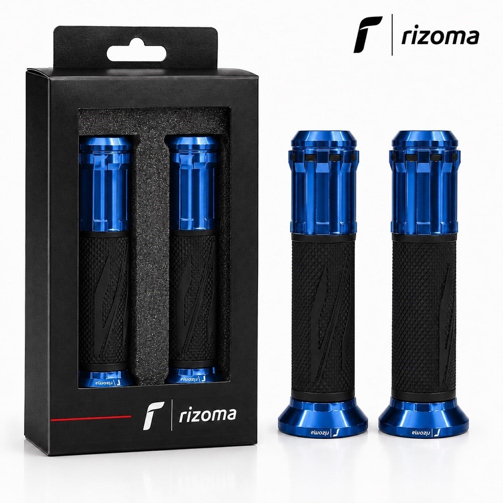 Rizoma Premium Motosiklet Elcik Takımı Mavi Model 020 Universal 22 mm Gidon Uyumlu