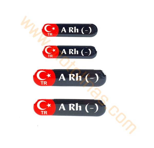 KAN GRUBU 4 lü SET DAMLAR STİCKER (A RH - )