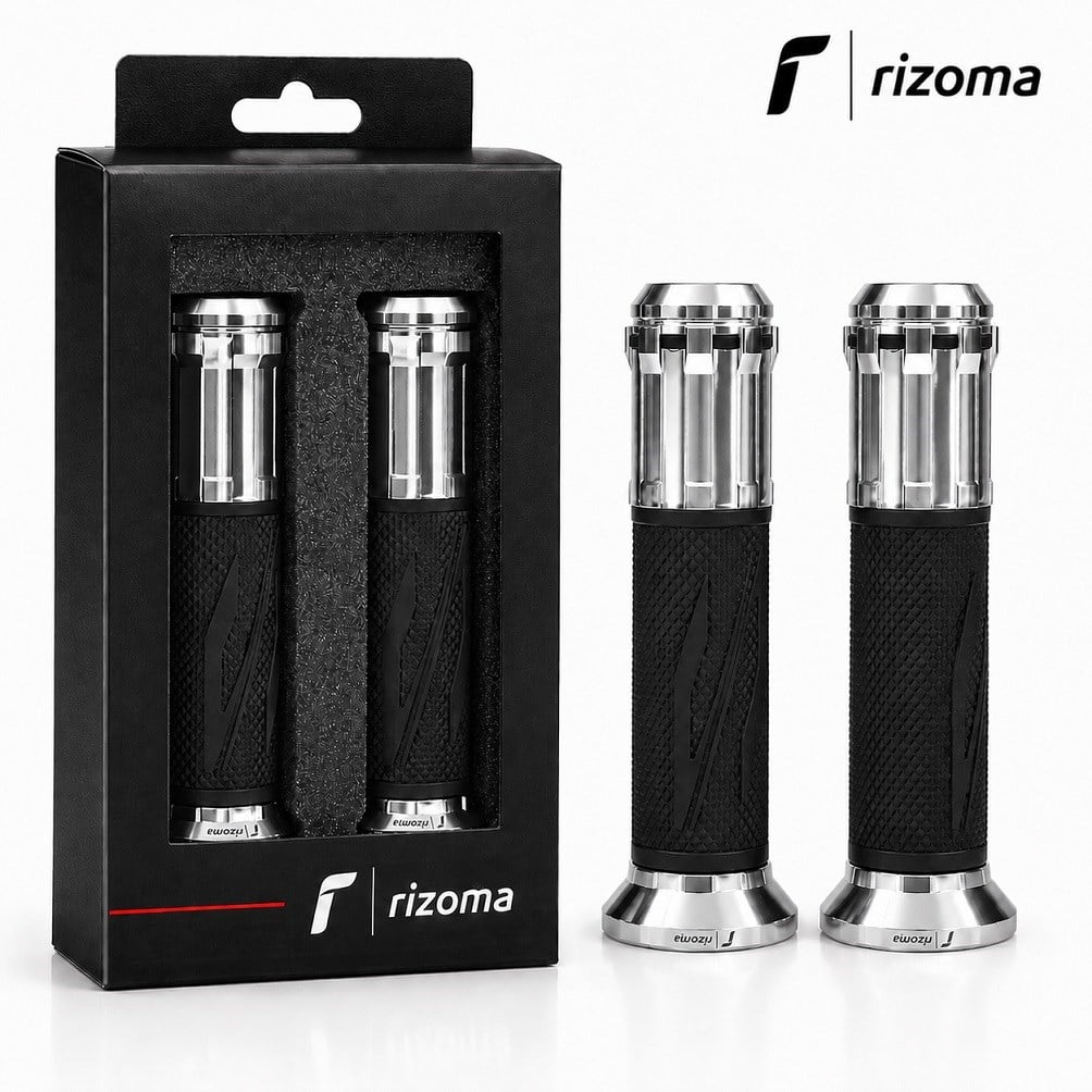 Rizoma Premium Motosiklet Elcik Takımı Krom Model 023 Universal 22 mm Gidon Uyumlu