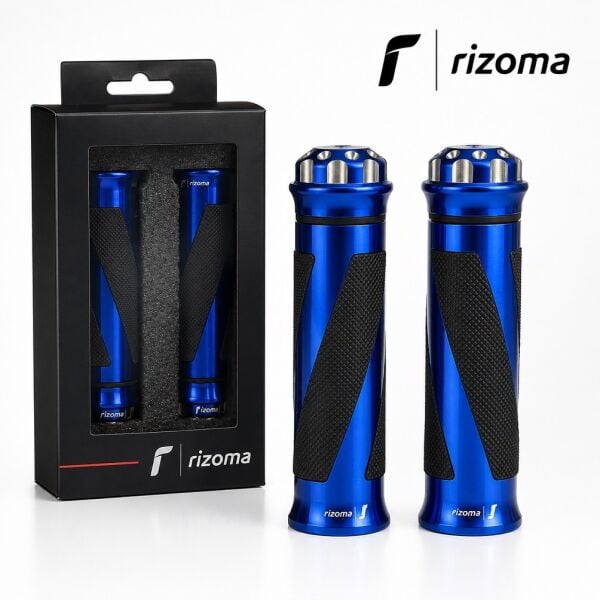 Rizoma Premium Motosiklet Elcik Takımı Mavi Model 024 Universal 22 mm Gidon Uyumlu