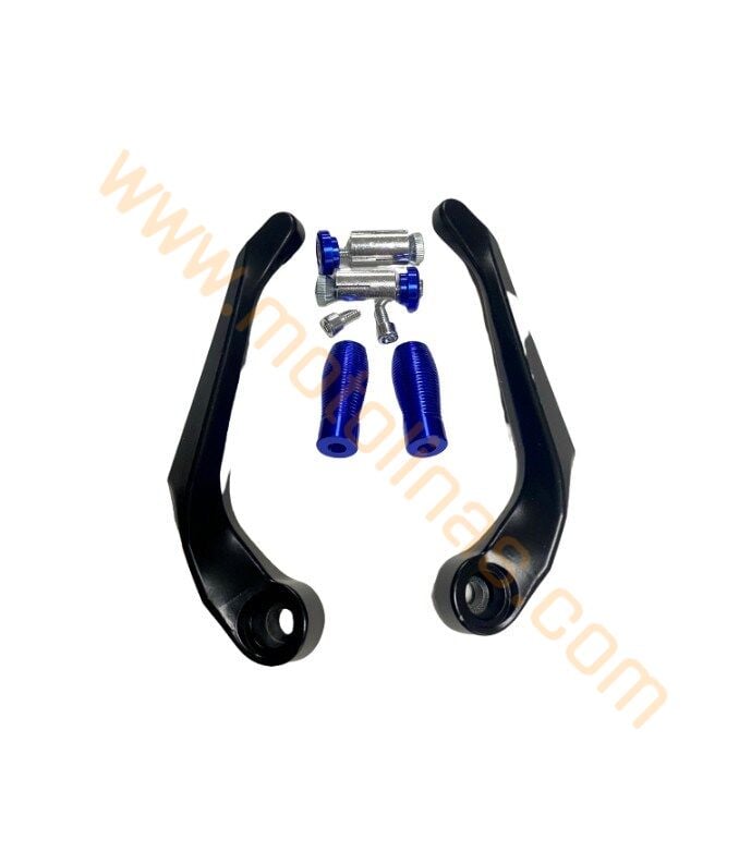 MOTOSİKLET MANET KORUMA ALEMİNYUM MAVİ - UNİVERSAL