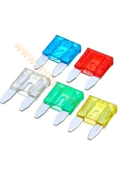 Mini Bıçak Sigorta Seti Karışık Amper 10’lu | Oto Motosiklet Sigortası