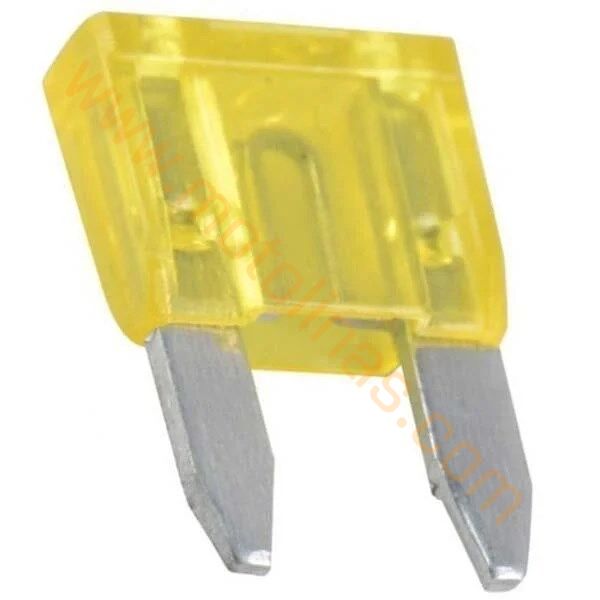 Mini Bıçak Sigorta 20 Amper 100’lü Paket | 20A Oto Motosiklet Sigortası