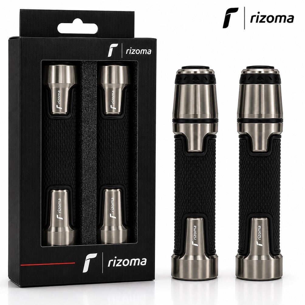 Rizoma Premium Motosiklet Elcik Takımı Titanyum Model 031 Universal 22 mm Gidon Uyumlu