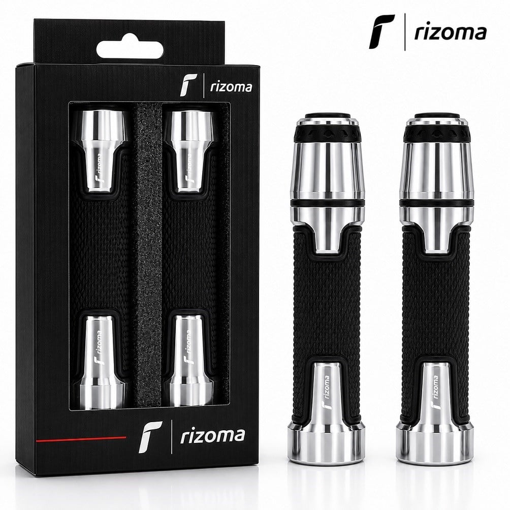 Rizoma Premium Motosiklet Elcik Takımı Krom Model 032 Universal 22 mm Gidon Uyumlu