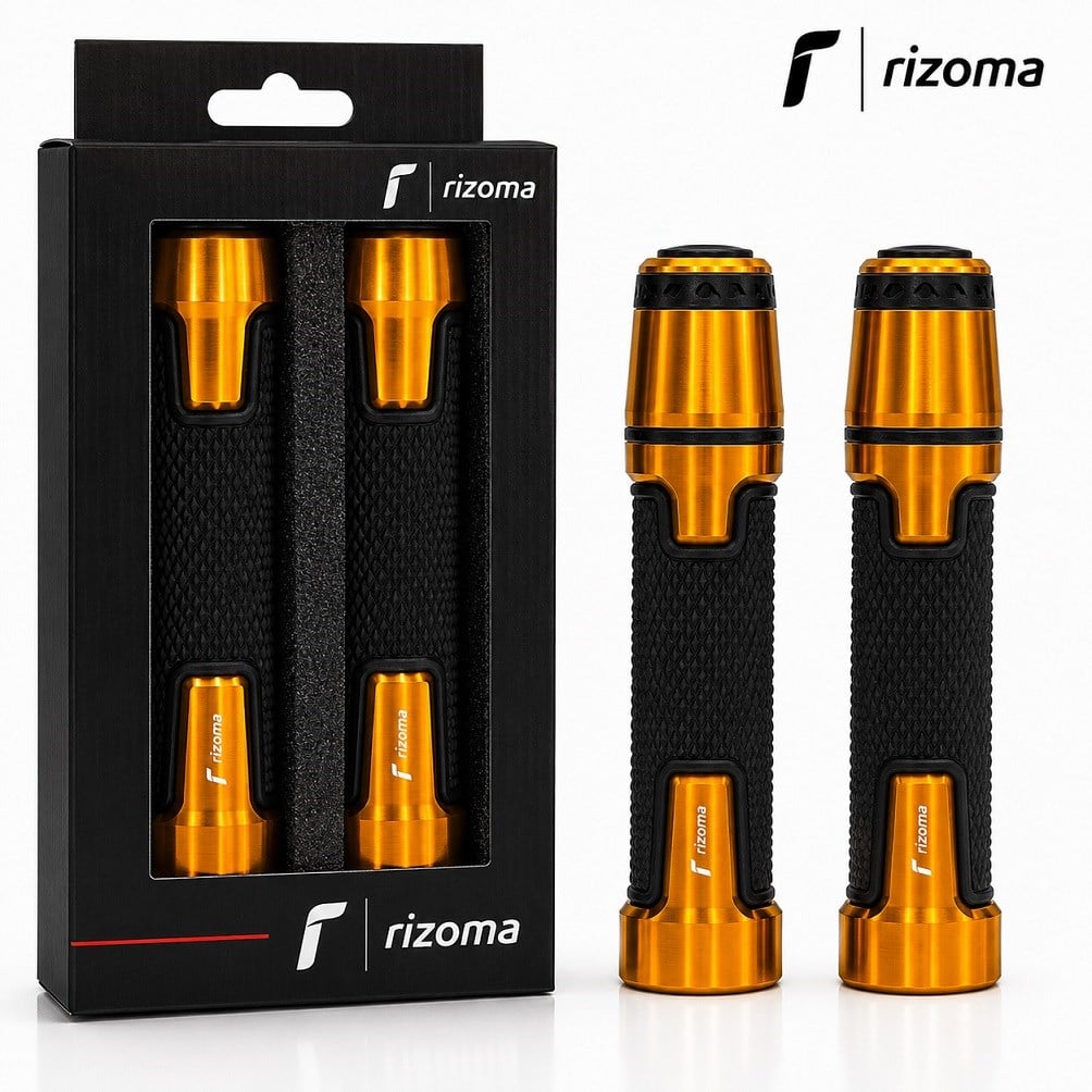 Rizoma Premium Motosiklet Elcik Takımı Turuncu Model 032C Universal 22 mm Gidon Uyumlu