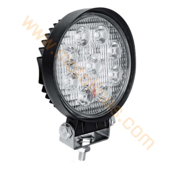 Off Road Sis Farı Lambası 9 Ledli YUVARLAK 1 ADET Paket Su Geçrmez LED