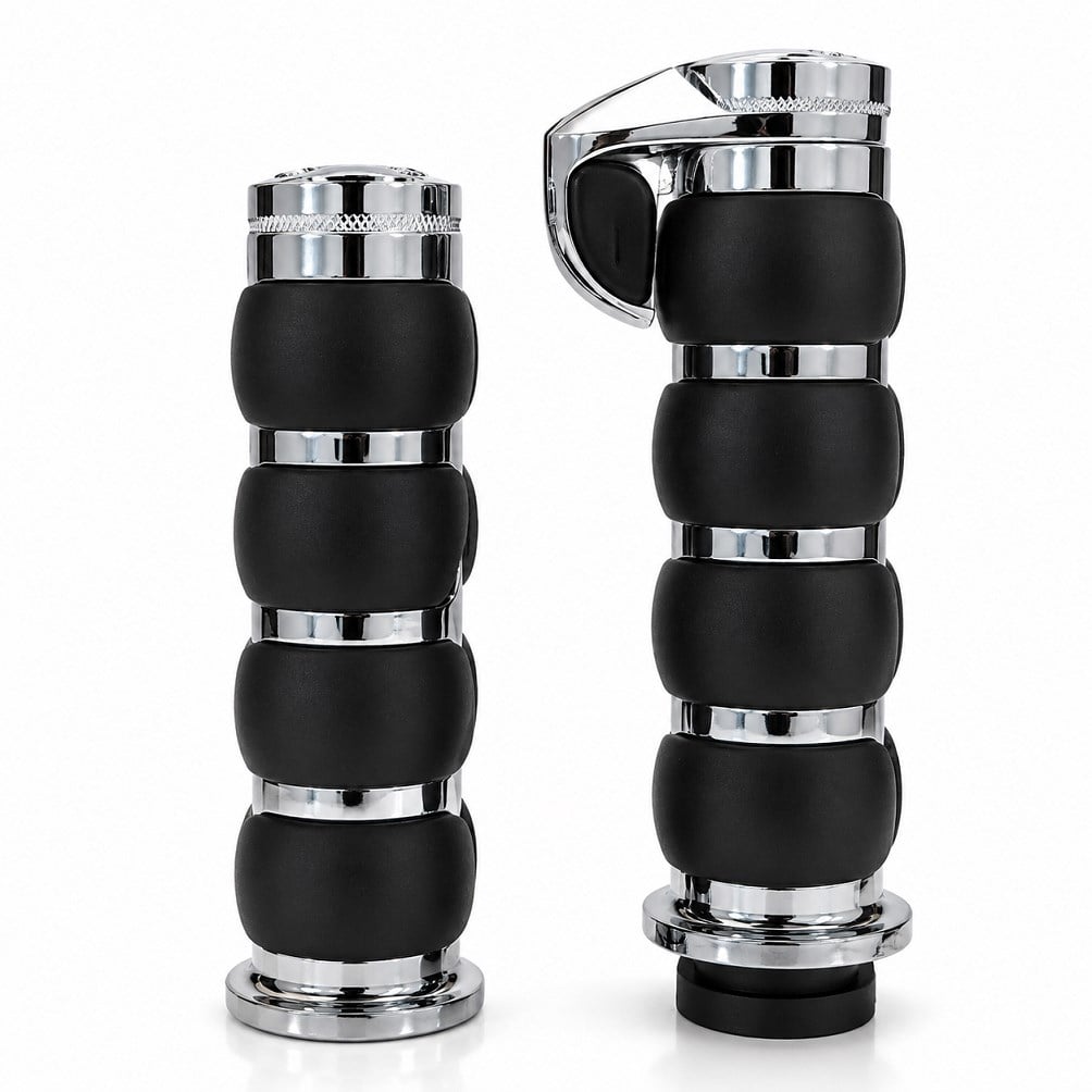 Rizoma Premium Motosiklet Elcik Takımı Chopper Cruiser Model Universal 22 mm Gidon Uyumlu Siyah