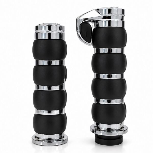 Rizoma Premium Motosiklet Elcik Takımı Chopper Cruiser Model Universal 22 mm Gidon Uyumlu Siyah