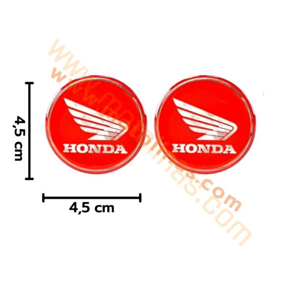 DAMLA STİCKER 2 li set 4.5 cm HONDA KIRMIZI