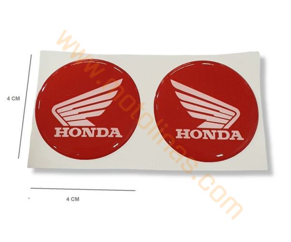 DAMLA STİCKER 2 li set 4.5 cm HONDA KIRMIZI