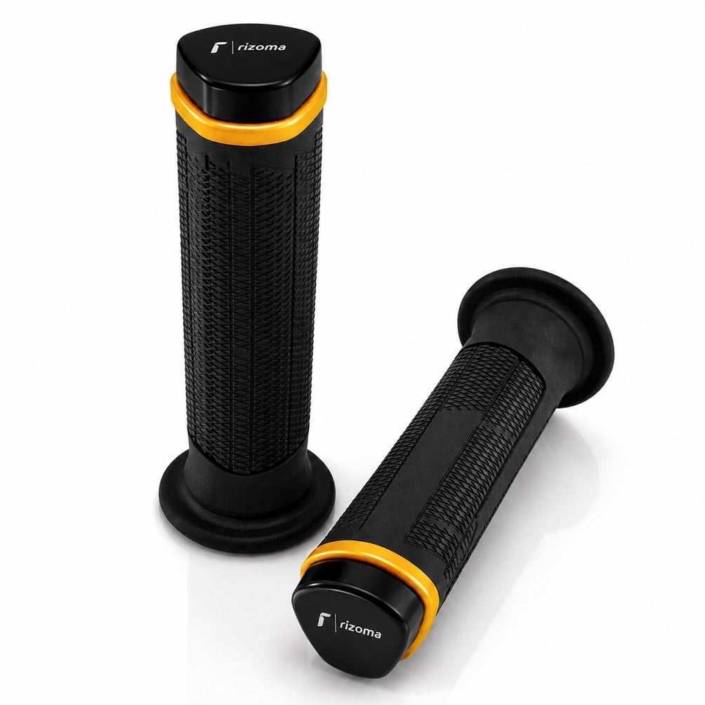 Rizoma Full Silikon Motosiklet Elcik Takımı Sarı Universal 22 mm Gidon Uyumlu